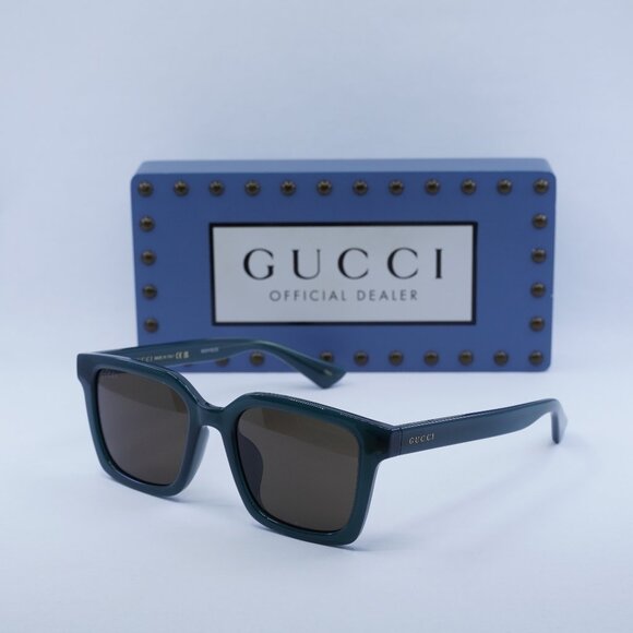 Gucci GG1582SK 003 Square Sunglasses - Opal Blue Grey - Picture 1 of 11